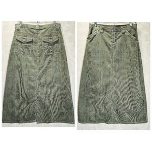 Vtg Sundance Corduroy Midi A-line Skirt Y2K Boho Western Made In Hong Kong